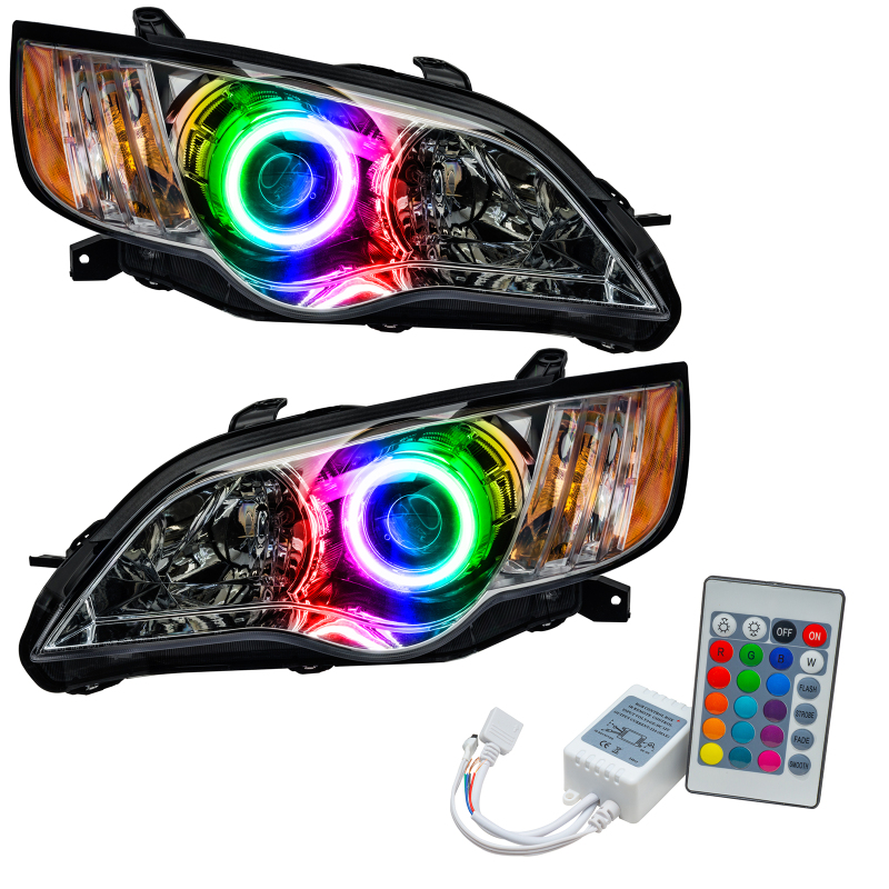 Subaru Legacy Headlight Assemblies - ORACLE Lighting - ColorSHIFT SMD w/ Simple Controller - `08-`09 Subaru Legacy Headlight Assemblies - ORACLE Lighting - ColorSHIFT SMD w/ Simple Controller - `08-`09